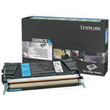 Lexmark C5200CS Cyan Return Program Original Toner Cartridge (1500 Pages) for Lexmark C520, C530 Series